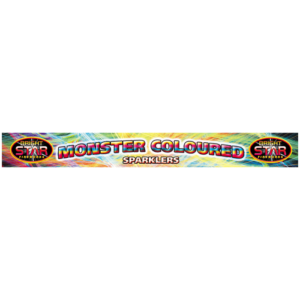 Monster Coloured Sparkler 4pce D/Box 14″Inch