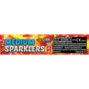 Medium Sparklers 7″ 5pce Boxed